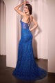 Ladivine C163 Glitter Printed Gown