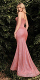 Cinderella Divine CB086 Fitted Glitter Mermaid Gown