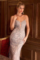 Ladivine Pearl Embellished Fit & Flare Dress
