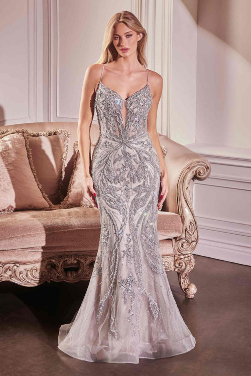 Ladivine Pearl Embellished Fit & Flare Dress