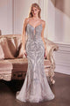 Ladivine Pearl Embellished Fit & Flare Dress