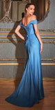 Ladivine CC2212 Sparkling Off-Shoulder Gown