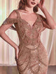 Ladivine CC4020 Embellished Fit & Flare Dress