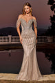 Ladivine CC477 Dress Beaded Off The Shoulder Mermaid Prom Dress