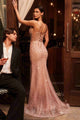 Pearl Embellished Fit & Flare Gown from Cinderella Divine