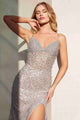 Pearl Embellished Fit & Flare Gown from Cinderella Divine