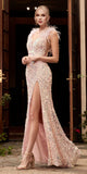 Cinderella Divine CD248 Iridescent Sequin Gown