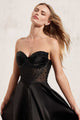 Ladivine CD297 Strapless Satin Evening Gown