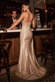 Ladivine CD382 Strapless Taffeta Dress by Cinderella Divine