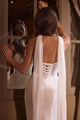 Ladivine CD383W Fitted Chiffon Wedding Dress