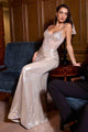 Ladivine CD754 Silver Embellished Gown