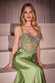 Ladivine CD757 Dress with Crystal Embellishments