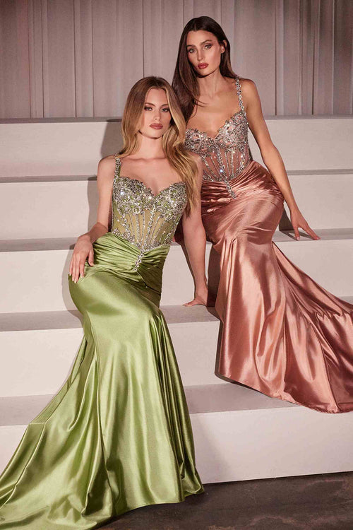 Ladivine CD757 Dress with Crystal Embellishments