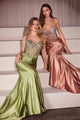 Ladivine CD757 Dress with Crystal Embellishments