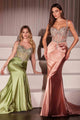 Ladivine CD757 Dress with Crystal Embellishments