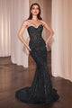 Ladivine CD794 Strapless Evening Gown