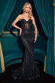 Ladivine CD794 Strapless Evening Gown