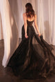 Ladivine CD863 Floor Length Beaded Tulle Gown