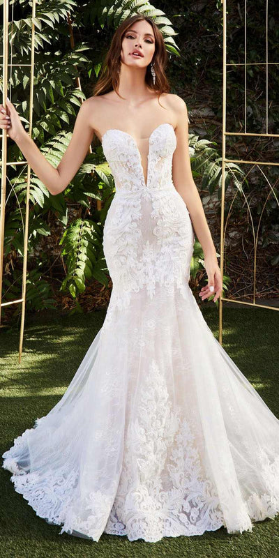Cinderella Divine CD928 Strapless Wedding Gown
