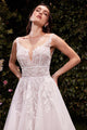 Ladivine CDS511W Wedding Dress with Lace and Tulle