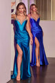 Ladivine CDS528 Crystal Edged Satin Gown