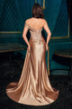 Ladivine CDS542 Off-Shoulder Evening Gown in English Violet
