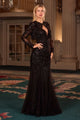 Ladivine CDS545 Strapless Mermaid Gown Floral Sequin