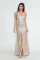 Vestido formal con escote en V, plisado y tirantes finos, de Lenovia 5302