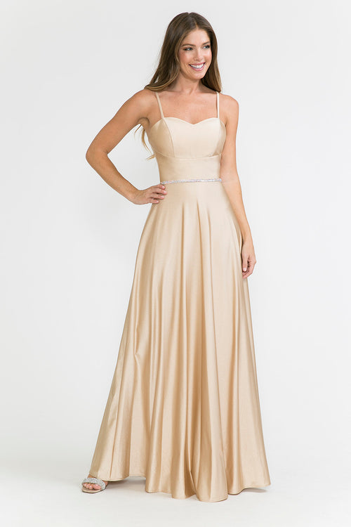 Vestido de noche con tirantes finos y adornos, de Lenovia 5260