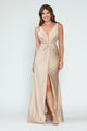 Vestido de dama de honor con escote en V, corte imperio y fruncido, de Lenovia 5319 (Nueva colección)