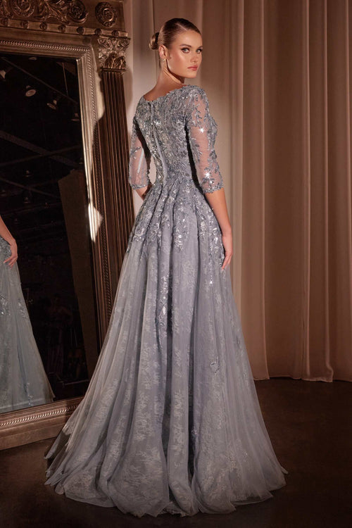 Elegant Navy Blue Mother of the Bride Gown | Ladivine CK2401