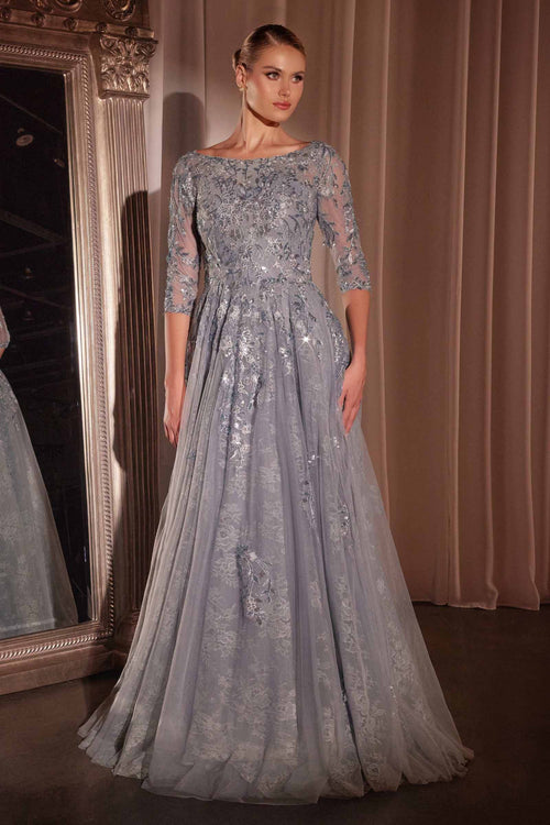 Elegant Navy Blue Mother of the Bride Gown | Ladivine CK2401