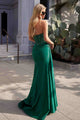 Ladivine CM369 Dress Strapless Stretch Taffeta Fitted Gown