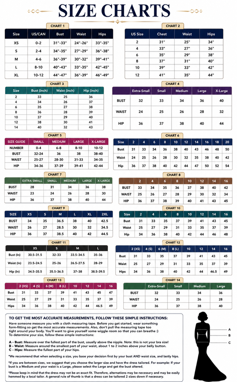 Velvi Size Chart