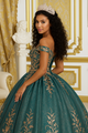 Plus Size Ball Gown in Hunter Green | Formal Quinceanera Dress by LK220