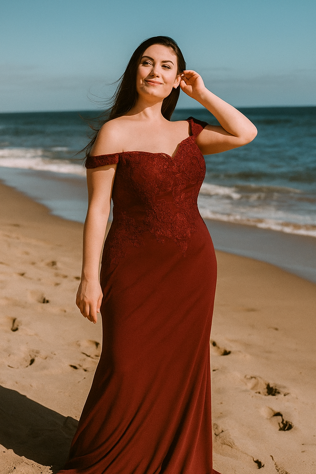 May Queen Off The Shoulder Formal Gown