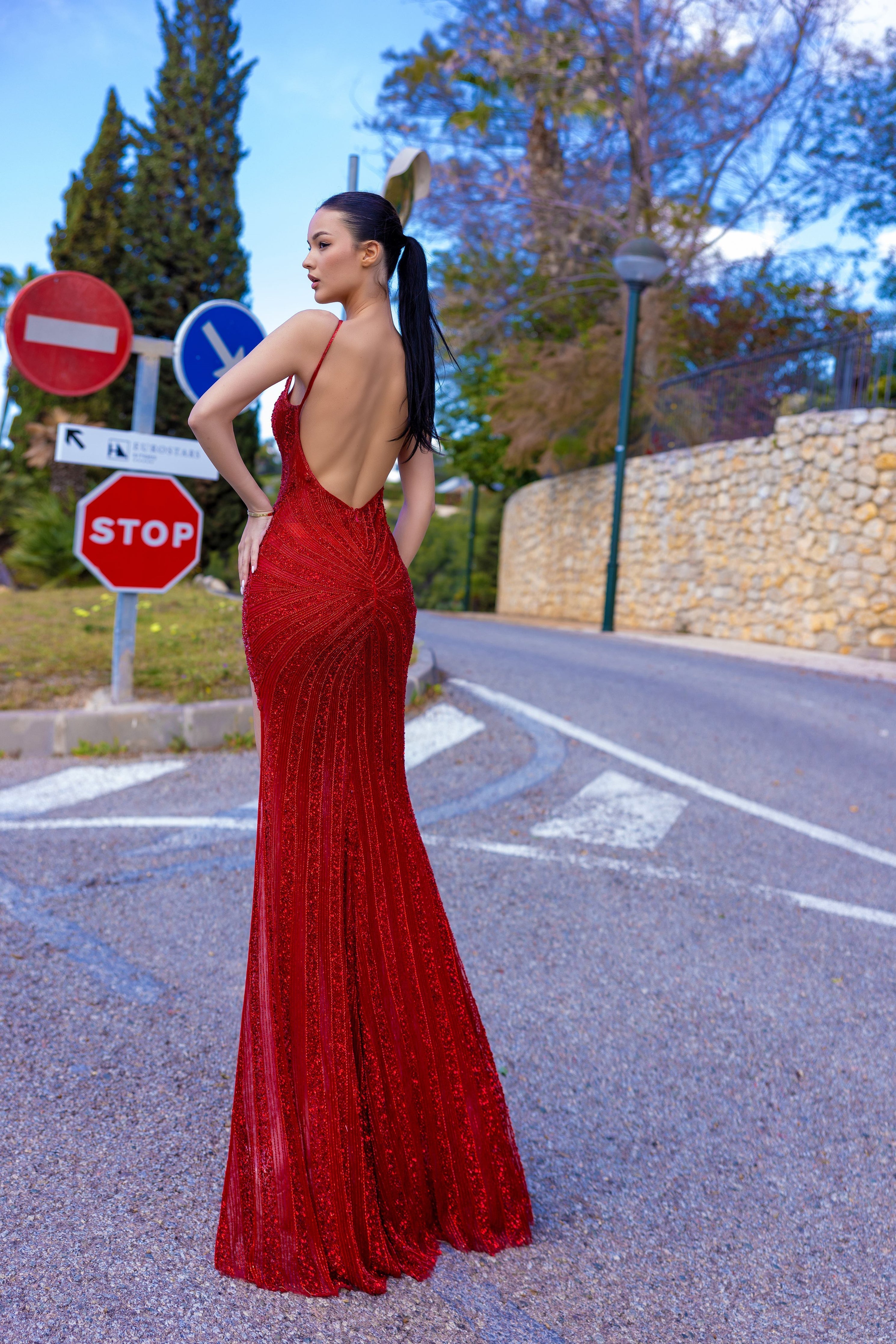 Chic and Holland Blood Red Dress