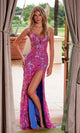 Open-Back Beaded Long Prom Dress | Nox Anabel Style D1574
