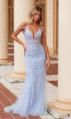 Nox Anabel D1578 Stunning Long Prom Dress with Floral Lace