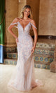 Nox Anabel D1578 Stunning Long Prom Dress with Floral Lace