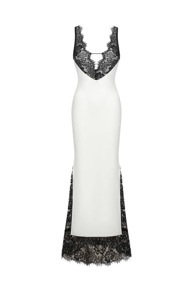 Bella Barnett White Evening Dress
