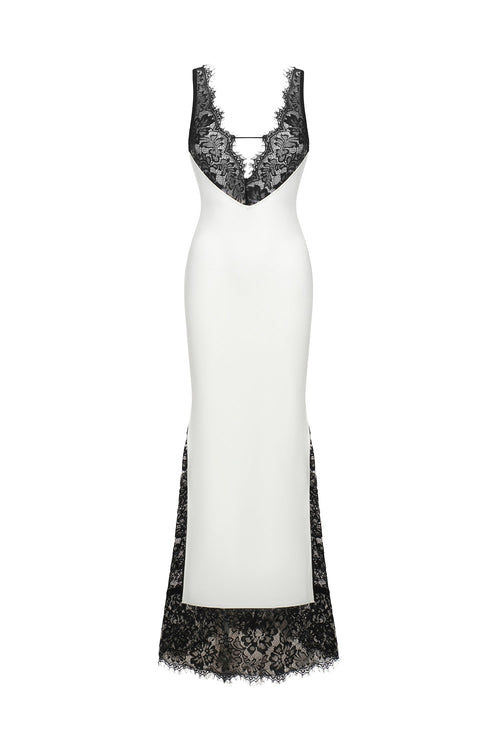 Bella Barnett White Evening Dress