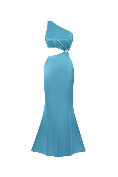 Bella Barnett Kanma One Shoulder Cutout Formal Prom Evening Gown
