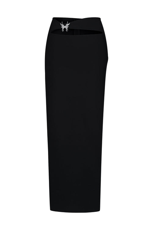 Bella Barnett Susan Long Sleeves Hollow Out Butterfly Bandage Formal Evening Two-piece Set