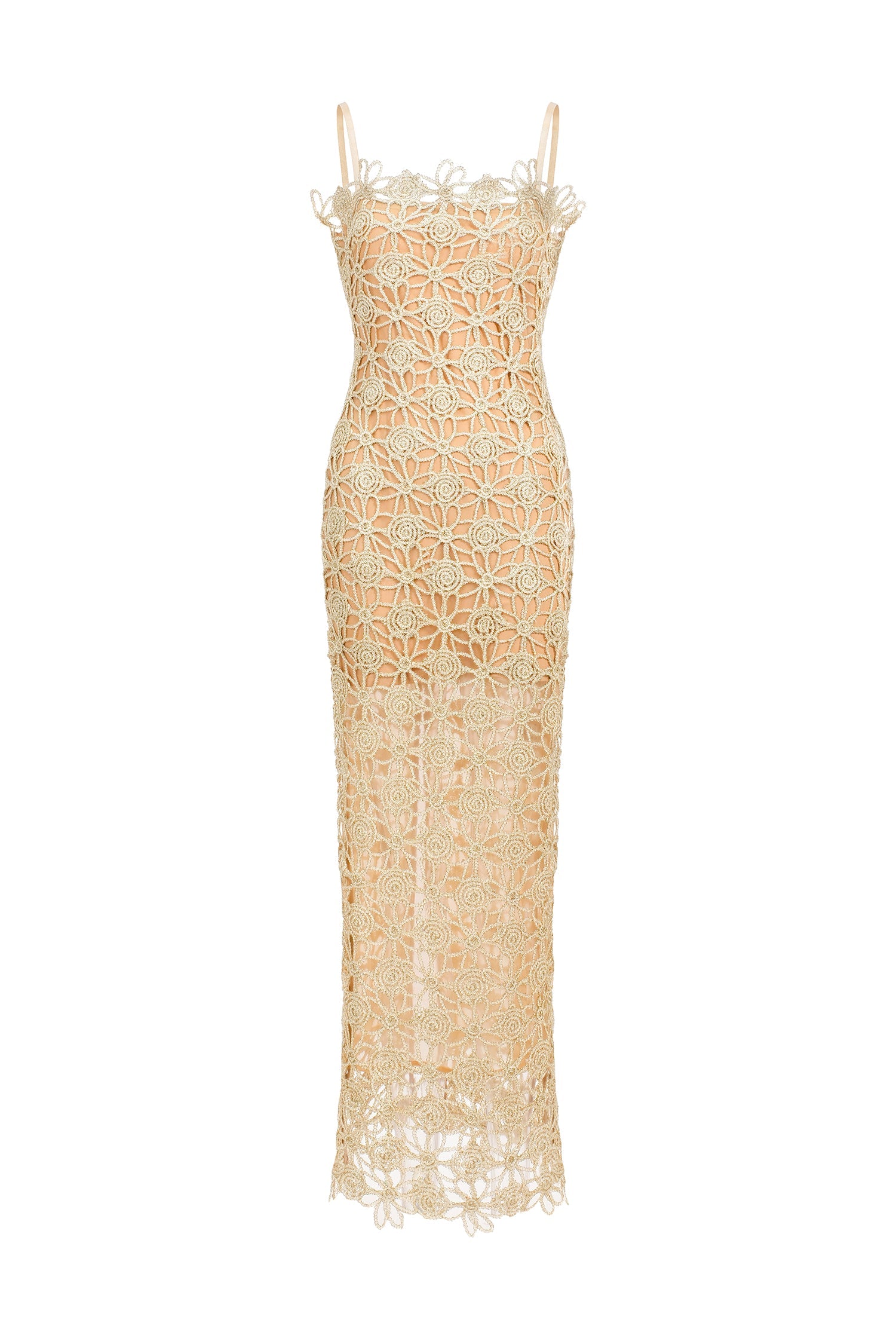 Bella Barnett Lelia Sleeveless Hollow Out Slit Cocktail Party Midi Dress