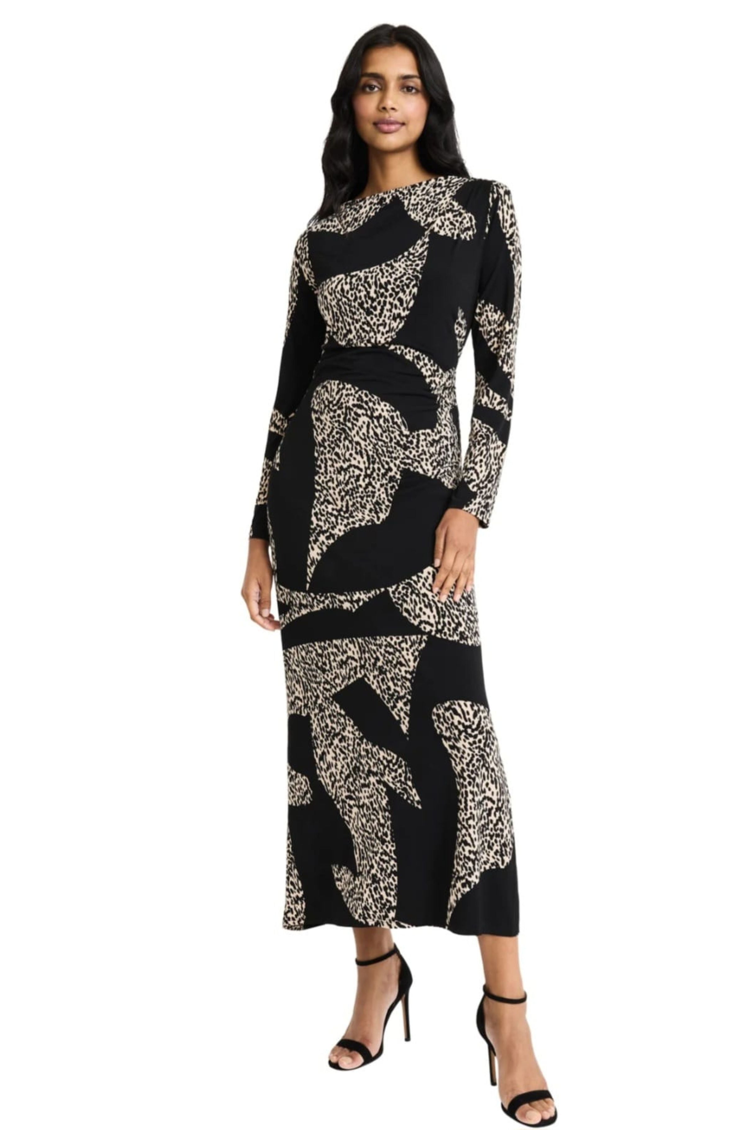 Donna Morgan Maxi Dress - Black Cream