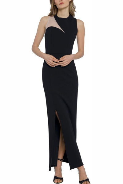 Black Sleeveless Long Evening Dress by Donna Morgan D9375M