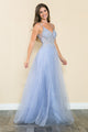 Evening Dress V-Neck Beaded Sequin A-Line Formal Gown By Lenovia 8183