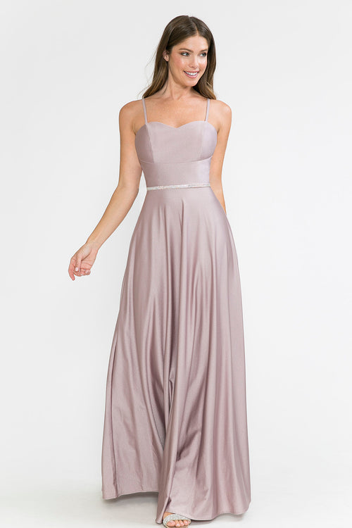 Vestido de noche con tirantes finos y adornos, de Lenovia 5260
