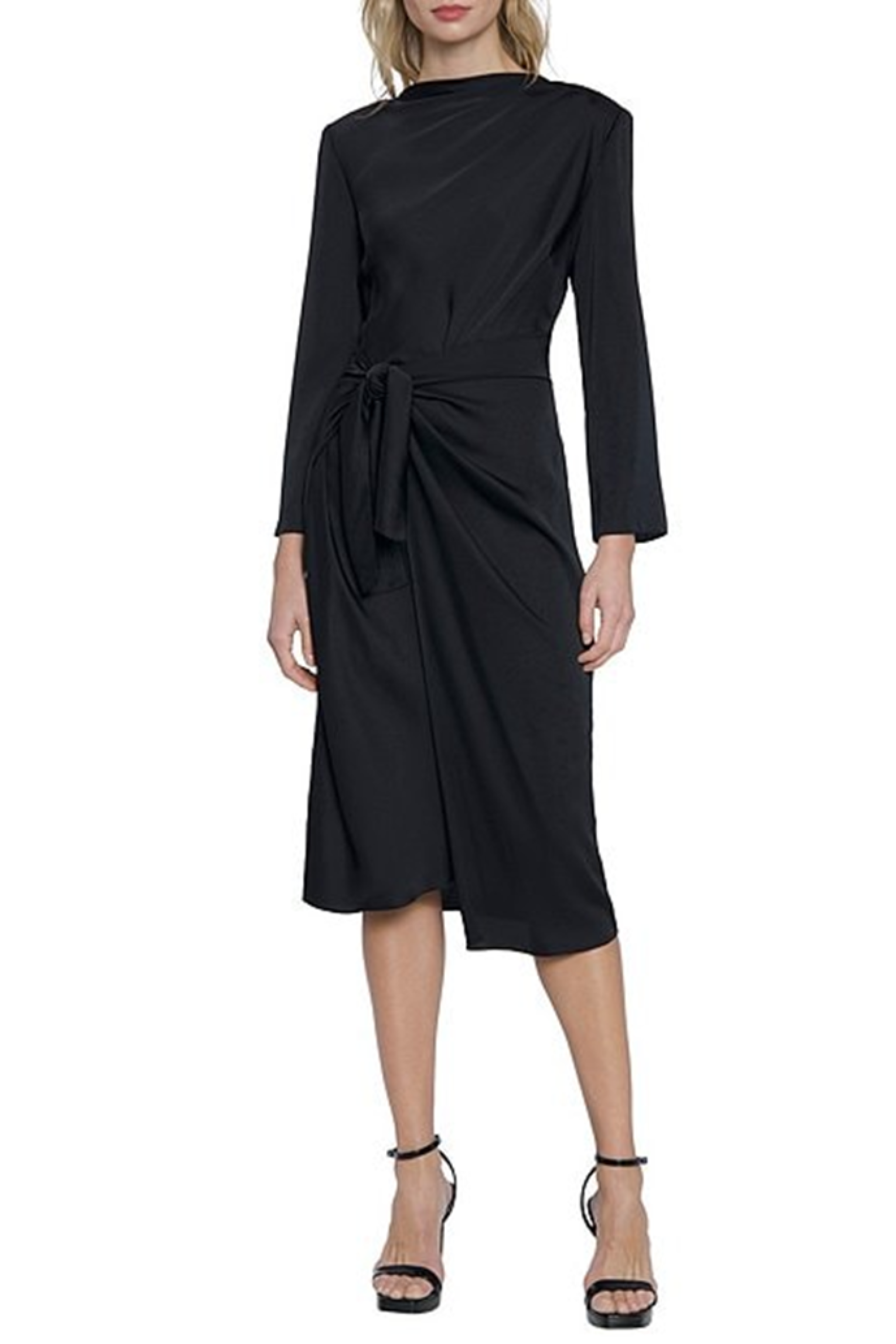 Donna Morgan Midi Dress, 2 / Black